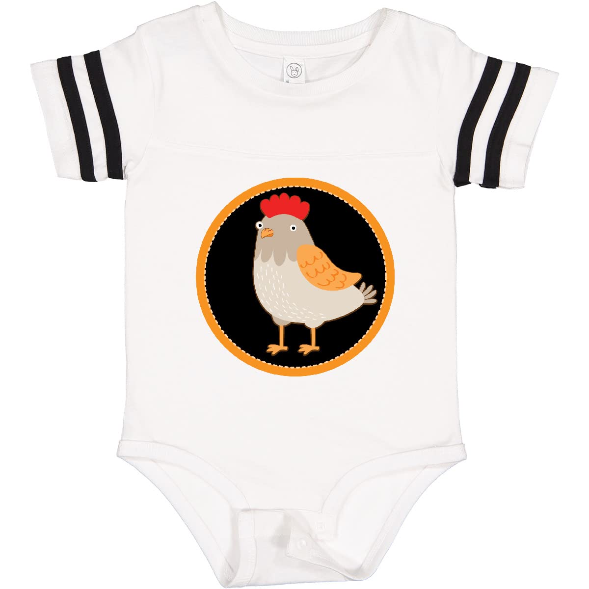 Inktastic Chicken Farmer Hen Baby Bodysuit - Cute Farm Animal Onesie for Infants & Toddlers - Perfect for Farm-Themed Parties, Photo Shoots & Everyday Wear