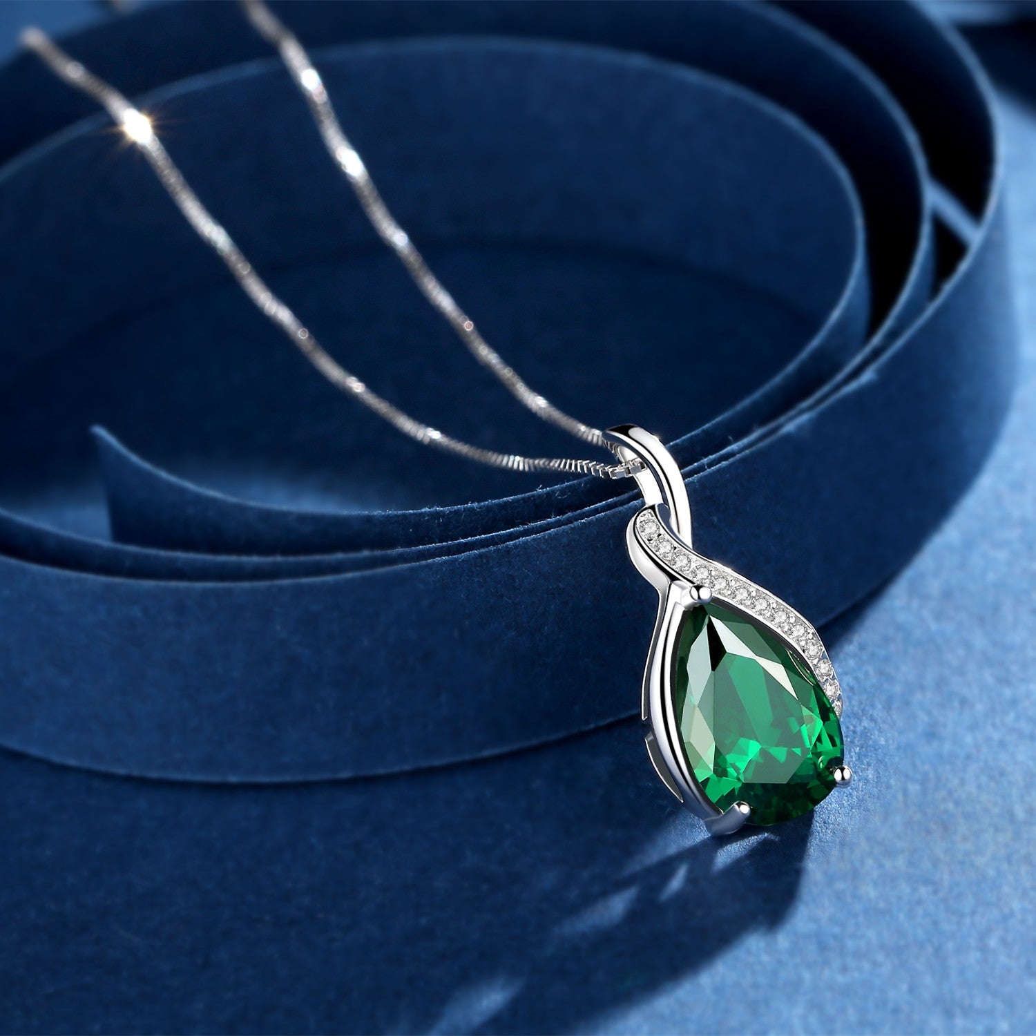 925 Sterling Silver Birthstone Pendant Necklace for Women | Personalized Zodiac Jewelry Gift | Perfect for Birthdays, Anniversaries & Special Occasions