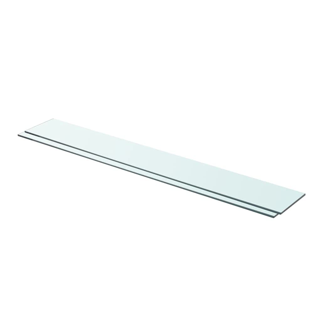 2 Pack Clear Glass Shelves 35.4