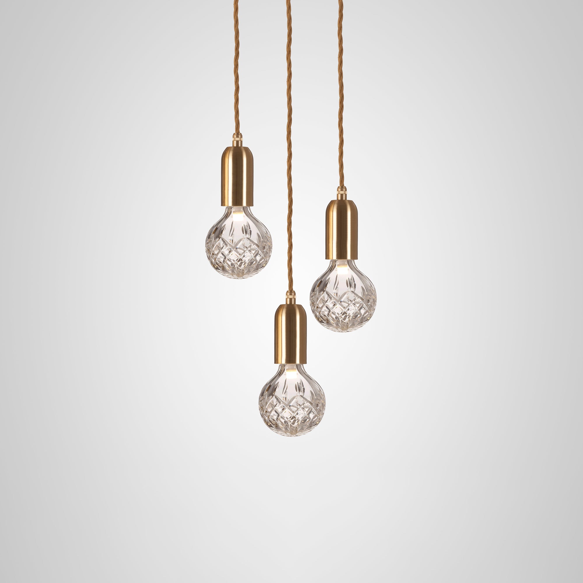 Crystal Bulb Pendant Light - Elegant Glass Ceiling Lighting Fixture for Dining Room, Kitchen Island & Bedroom Decor
