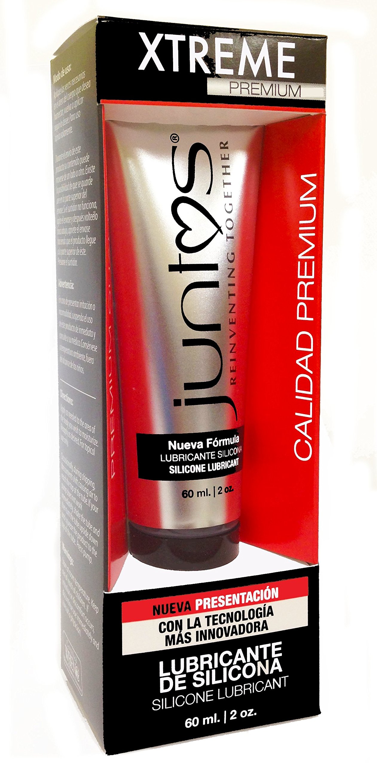 Juntos Premium Silicone Lubricant 60ml - Long Lasting Personal Lubricant for Men & Women - Waterproof & Hypoallergenic - Perfect for Massage, Intimacy & Adult Use (Lubricante de Silicona)