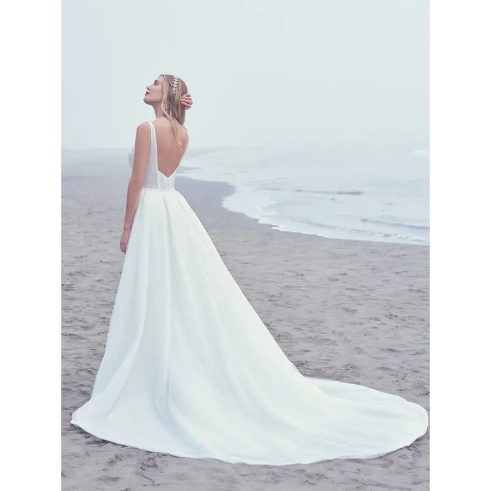 Aerona by Sottero and Midgley Wedding Dress Sample Sale - Elegant Bridal Gown for Church Ceremony & Beach Weddings