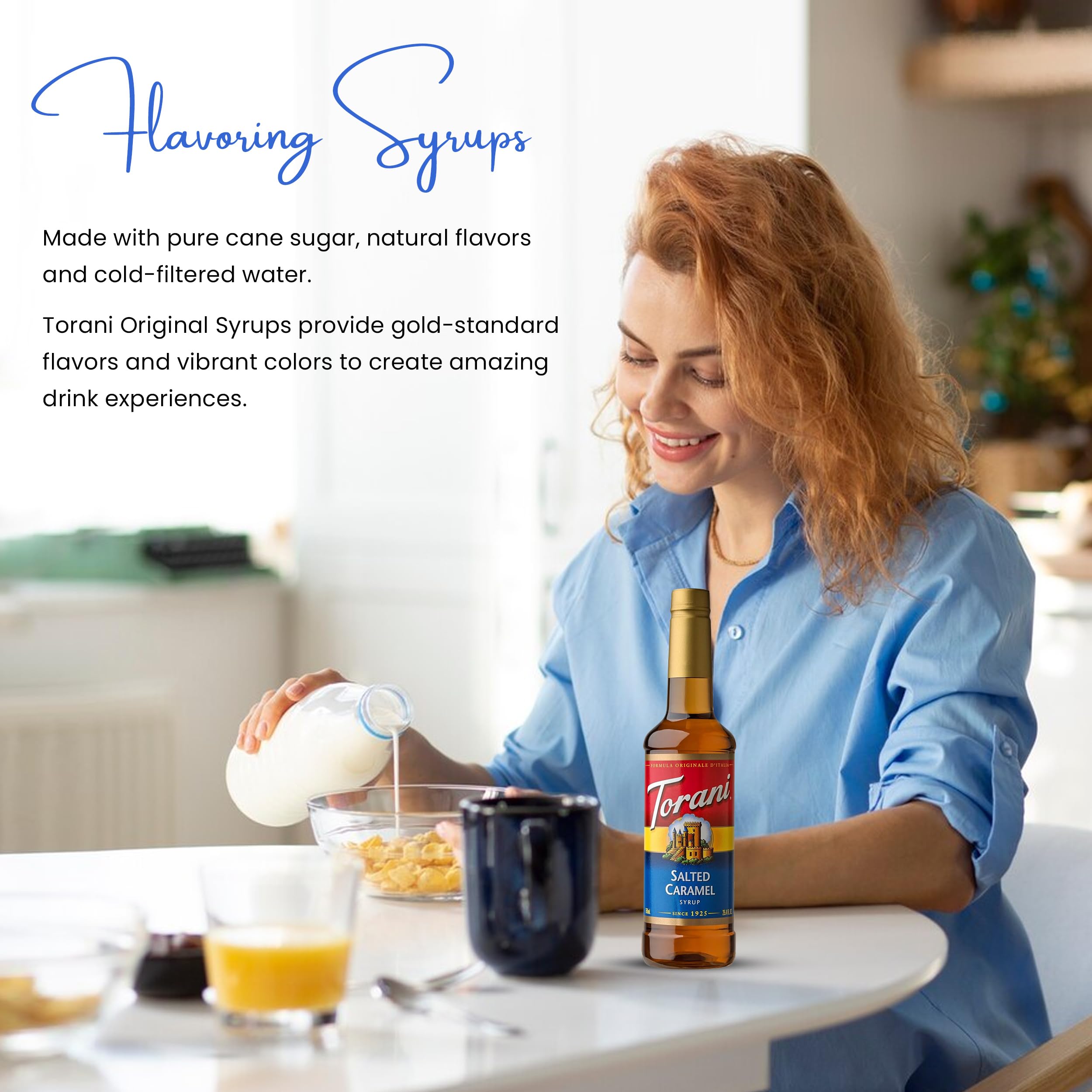 Premium Salted Caramel Coffee Syrup - 25.4oz Gourmet Flavoring for Lattes, Iced Coffee & Desserts | Includes Jimoco Pump Dispenser for Easy Pouring | Perfect for Home Baristas & Coffee Shops