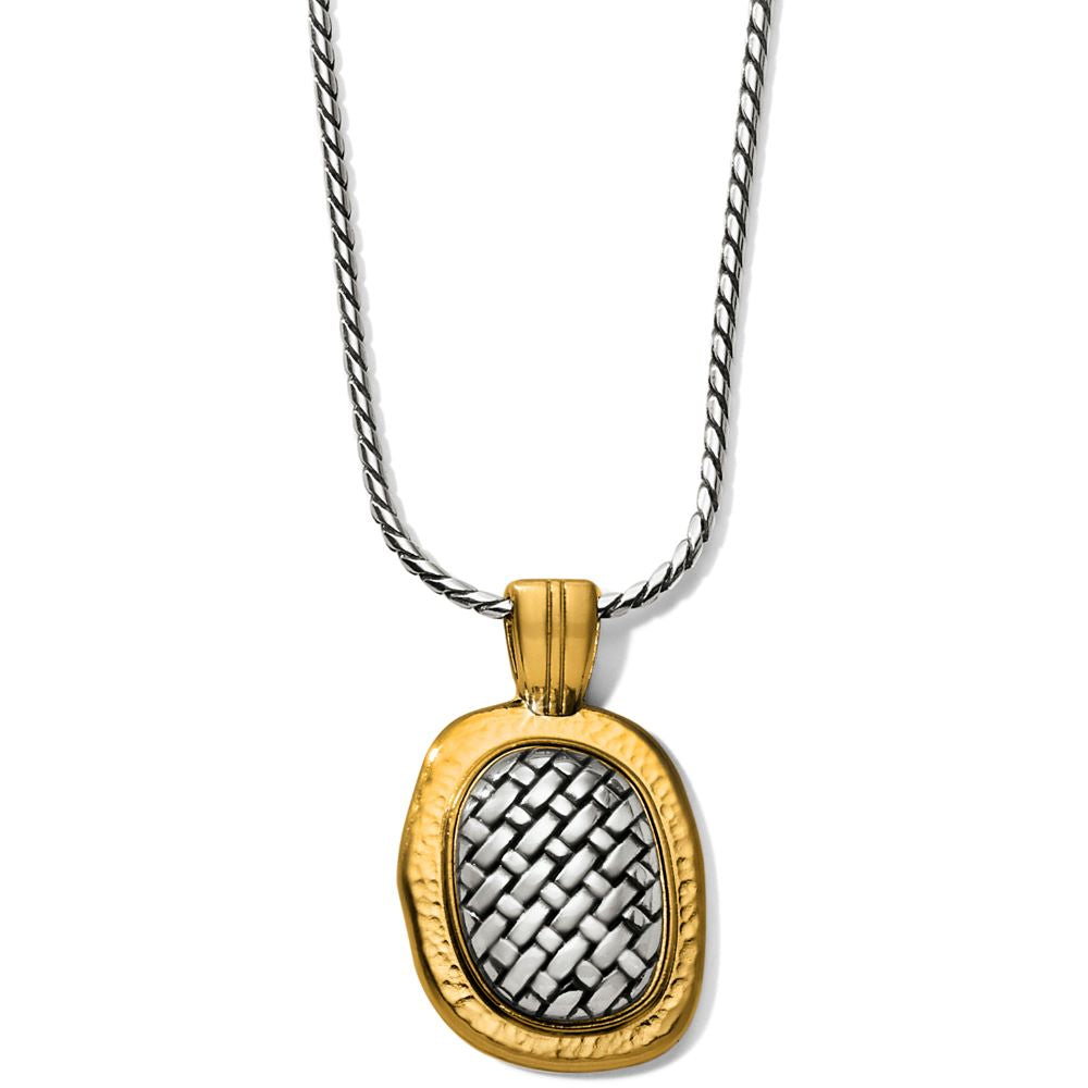 Brighton Ferrara Artisan Two Tone Pendant Necklace - Elegant Silver & Gold Jewelry for Women | Perfect for Date Night, Wedding & Special Occasions