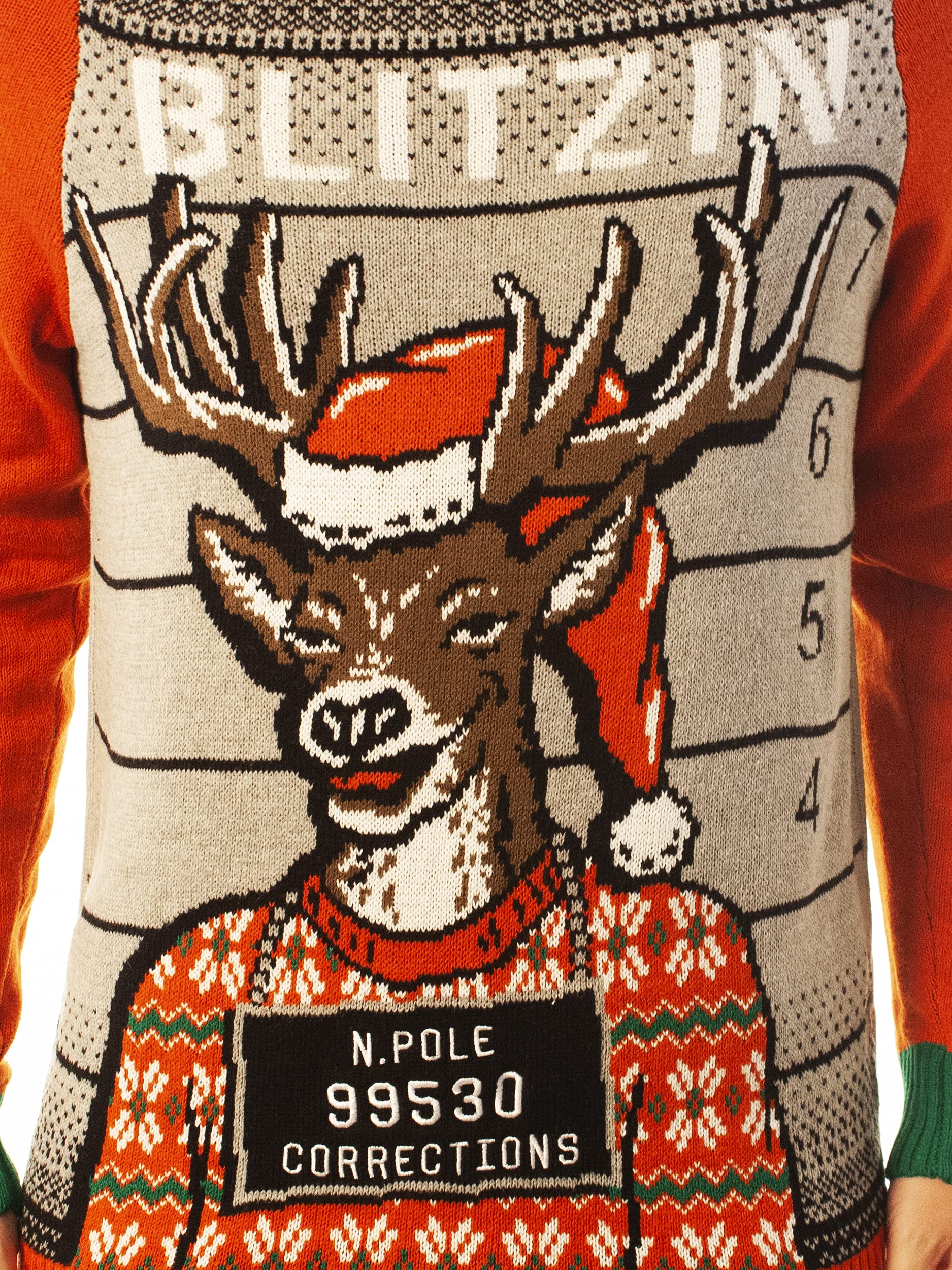Funny Ugly Christmas Sweater for Men & Women - Classic Knitted Reindeer Holiday Party Sweater - Perfect for Xmas Parties, Family Gatherings & Festive Photos