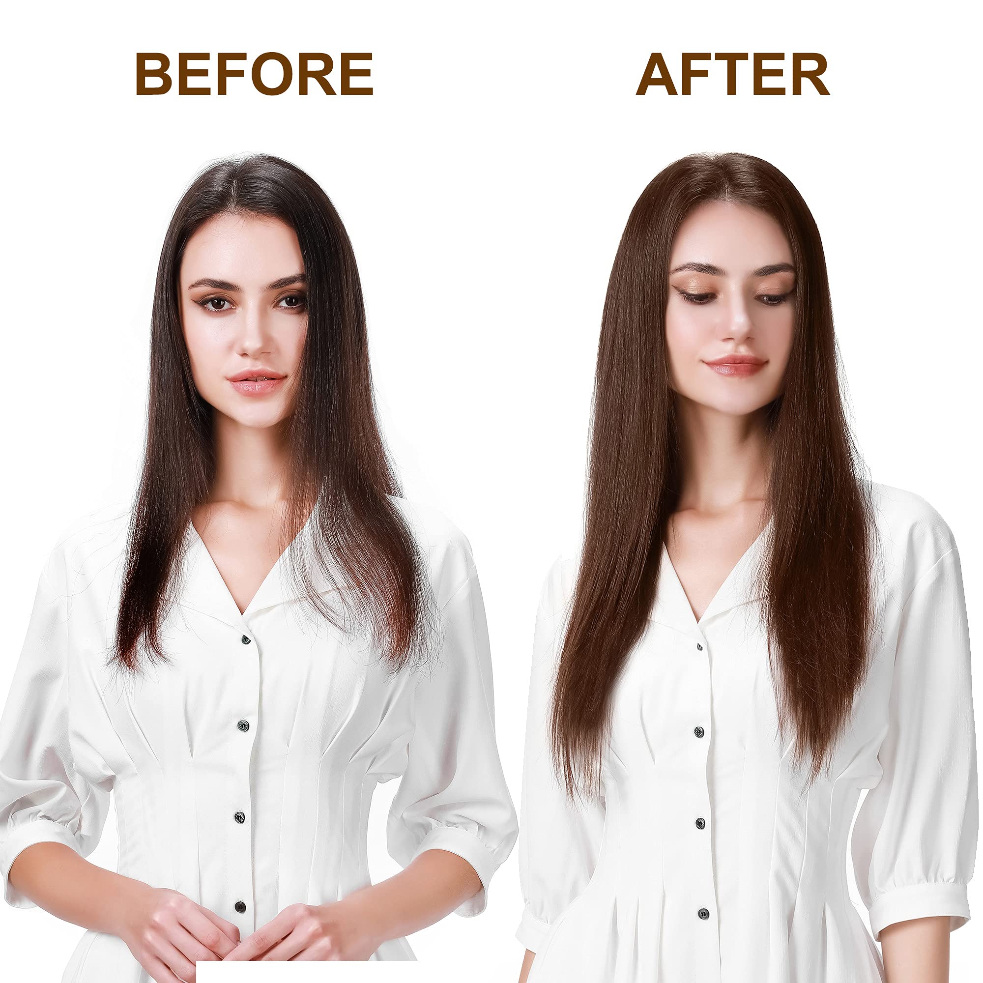 S-noilite 22 Inch Clip in Hair Extensions - 100% Real Human Remy Hair, Natural Black (#1B), Double Weft, 8PCS/160g - Straight Clip-on Extensions for Women | Perfect for Daily Wear, Parties & Special Occasions
