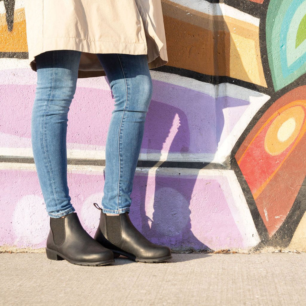 2068 Series Black Low Heel Ankle Boots for Women - Stylish & Comfortable Footwear for Work, Dating & Casual Outfits