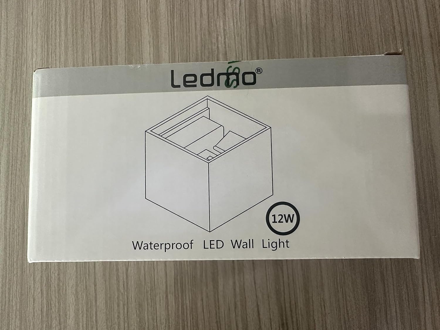 LEDMO 4 Pack 12W LED Wall Lights - 3000K Warm White, Adjustable Beam Angle, IP65 Waterproof for Indoor/Outdoor Use - Perfect for Patio, Garden, Garage & Entryway Lighting