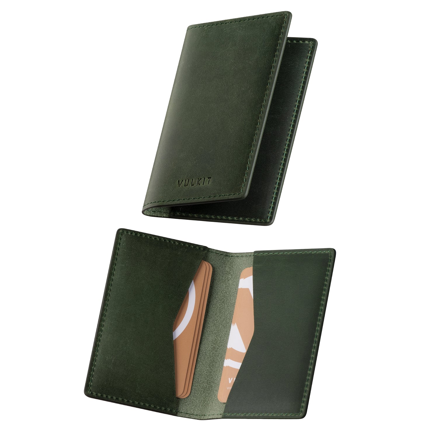 VBC100P Genuine Crazy Horse Leather Slim Business Card Holder - Holds 20 Cards | Two-Sided Design for Professionals | Perfect for Networking Events & Office Use