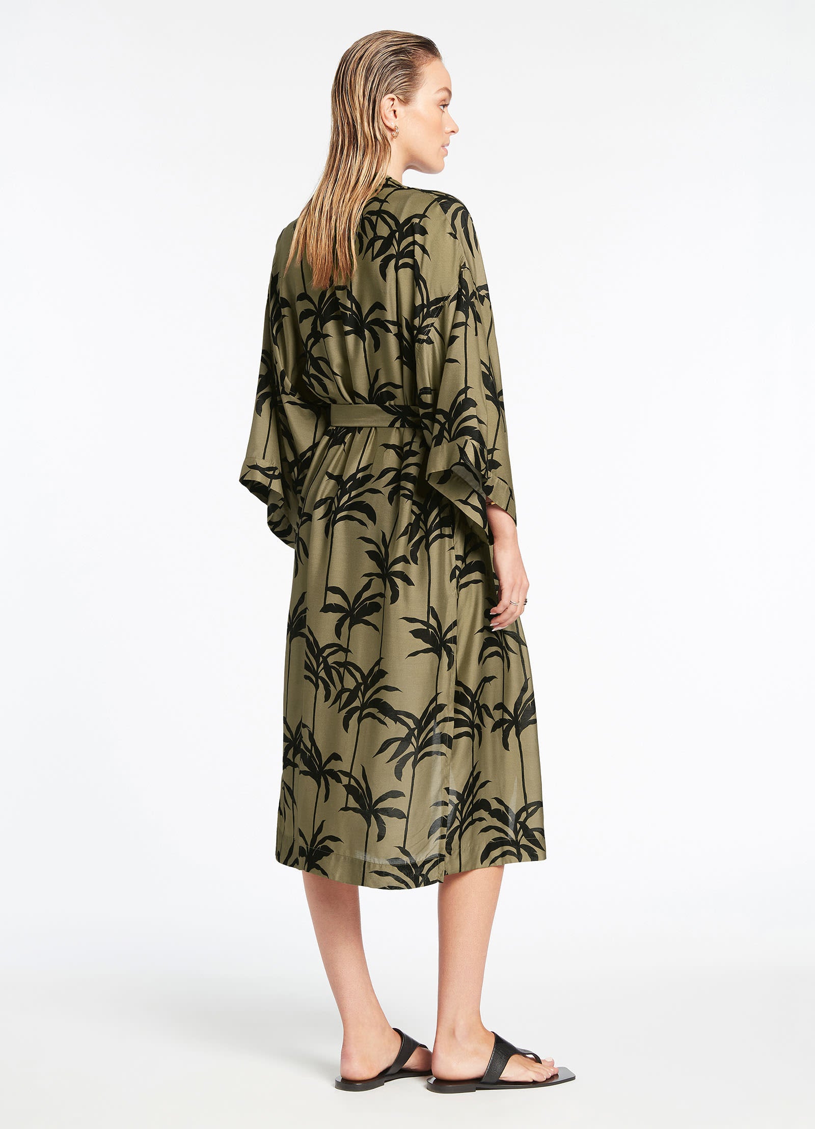Premium Olive Green Beach Robe for Women - Soft & Lightweight Cover Up - Perfect for Poolside, Spa, and Vacation Wear