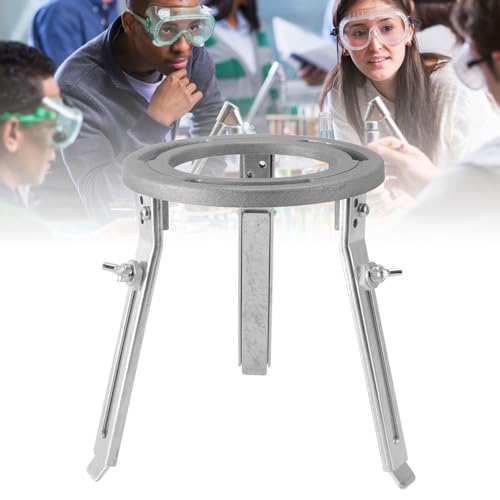 Adjustable Beaker Tripod Stand with Alcohol Lamp - Lab Heating Support Kit for Chemistry Experiments & Science Education | Perfect for School Labs, Home Science Projects & STEM Learning
