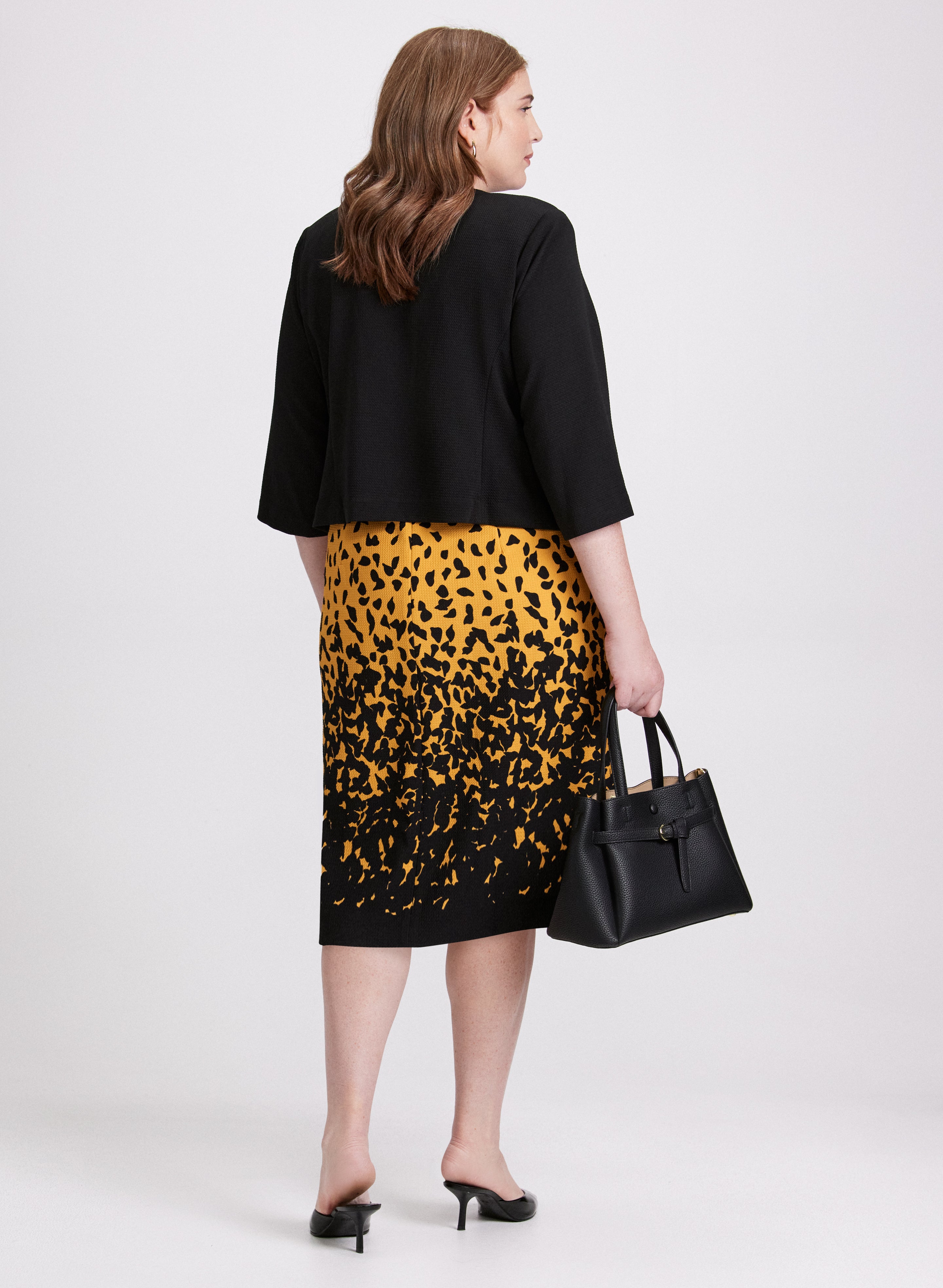 Stylish Women's Dress & Jacket Set - Fashionable Outfit for Casual Wear, Office & Date Night | Trendy Matching 2-Piece Ensemble