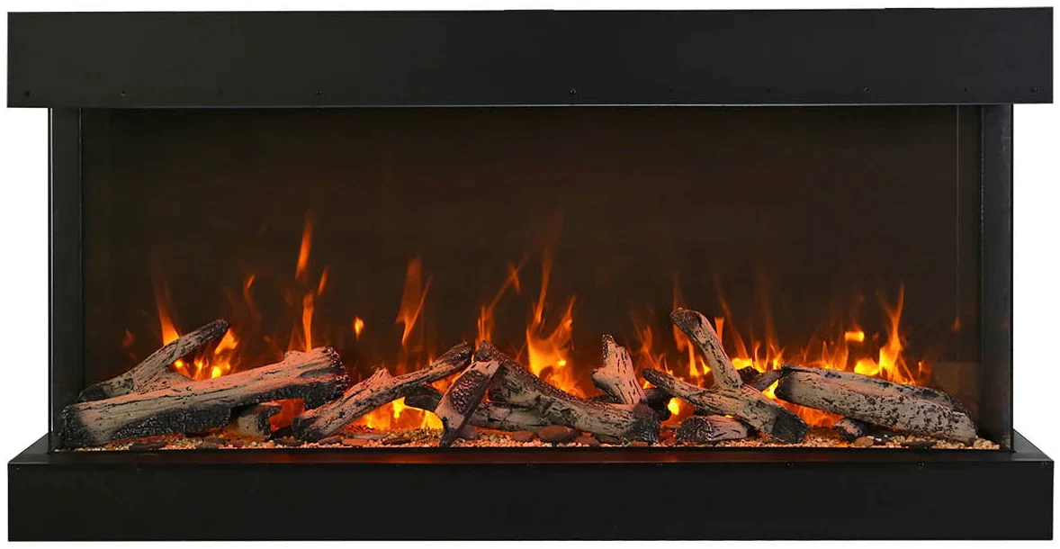 Amantii 50 TRV XT XL Tru View XT XL Electric Fireplace - Modern Recessed Wall Mount Heater for Living Room & Bedroom - Realistic Flame Effect & Remote Control