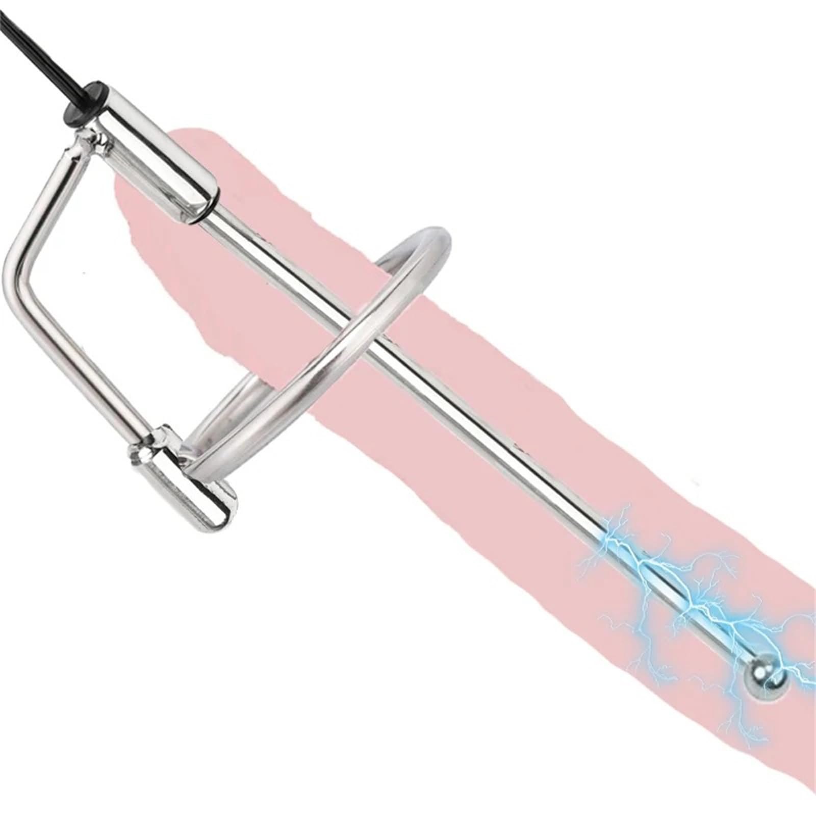 Premium Stainless Steel Urethral Plug with Adjustable Penis Ring - Male Enhancement & Pleasure Toy for BDSM, Solo Play & Couples Intimacy - Medical Grade Metal Catheter Sound for Safe Exploration