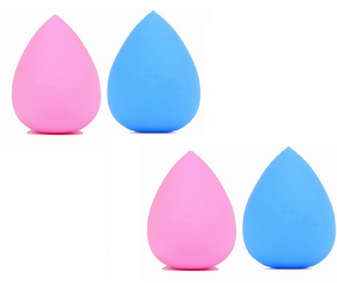 4Pcs Makeup Sponge Set for Dry & Wet Blending | Facejewel Beauty Tools