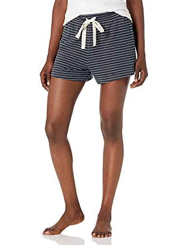 Navy White Mini Stripe
