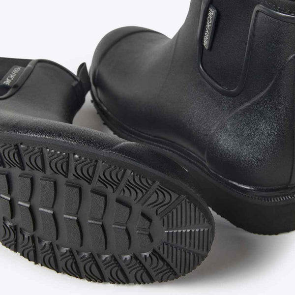 Merry People Bobbi Black Rain Boots - Waterproof & Comfortable Women's Rain Boots for Walking, Gardening & Outdoor Activities