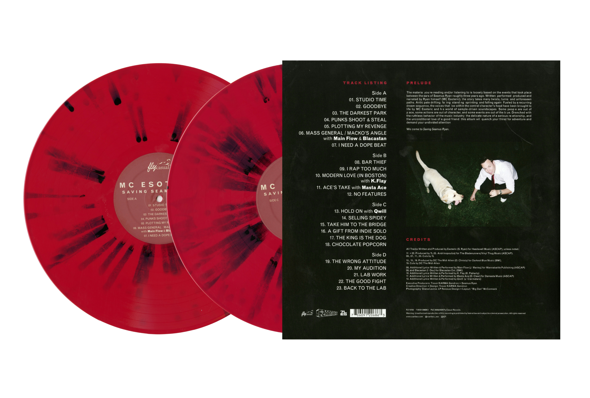 Autographed Saving Seamus Ryan Colored Vinyl 2xLP - Limited Edition Signed Jacket - Perfect for Music Collectors & Vinyl Enthusiasts
