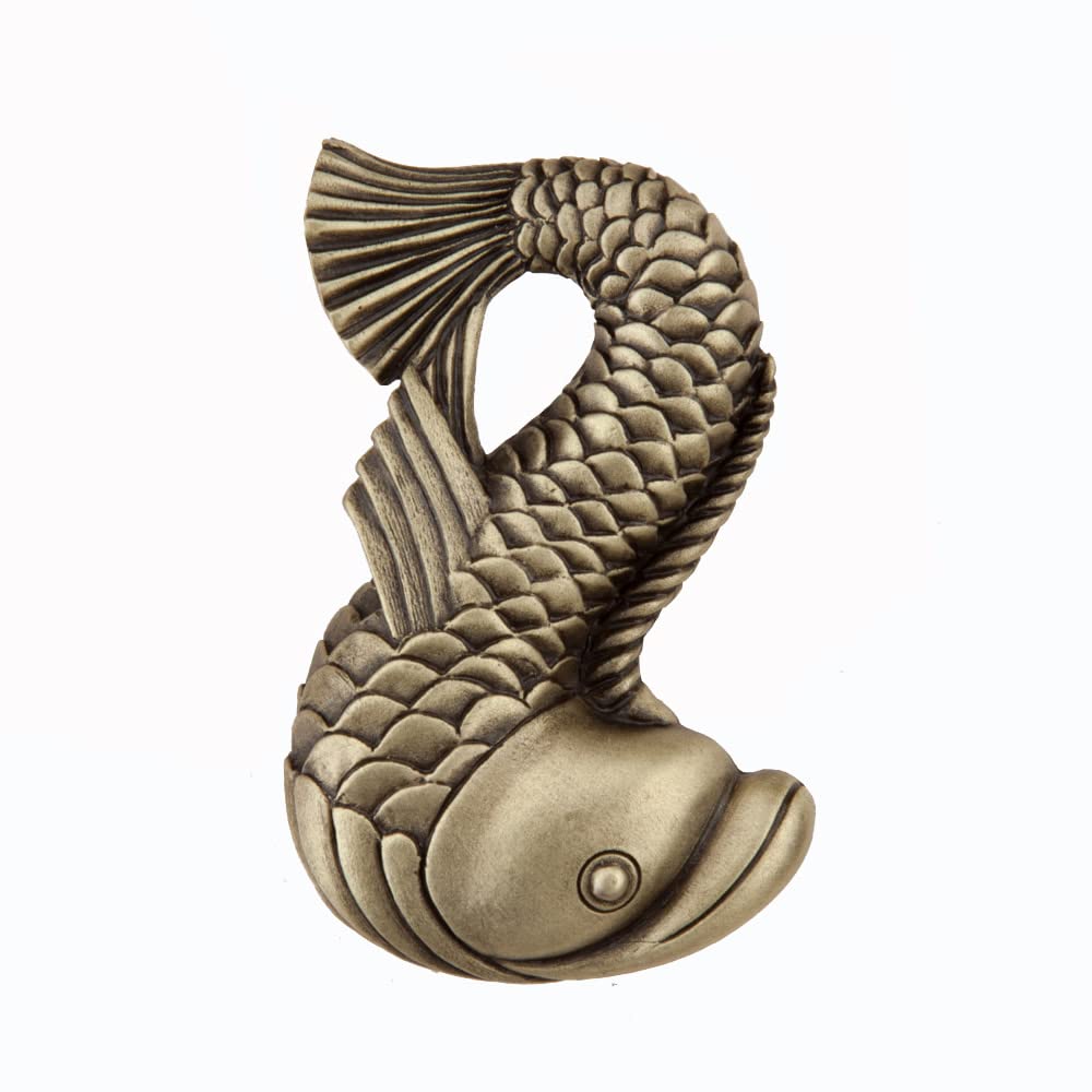 Acorn Artisan Cabinet Knob - Antique Brass Drawer Pull for Dresser, Cupboard & Furniture (1 Knob) - Perfect for Home Decor, Kitchen Cabinets & Bedroom Furniture