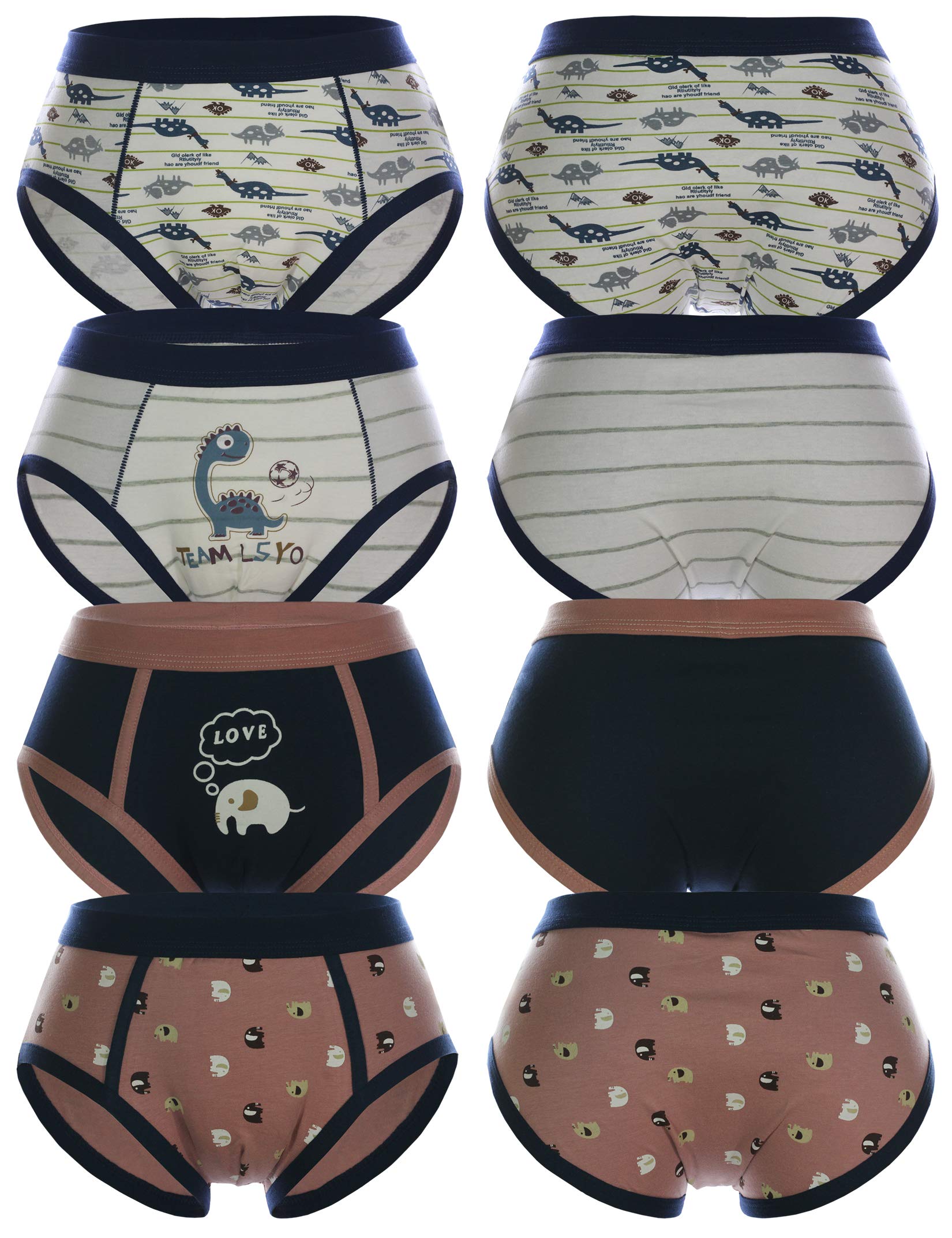 Soft Cotton Boys Briefs with Elastic Waistband - 3/5 Pack Multipack for School, Sports & Everyday Comfort