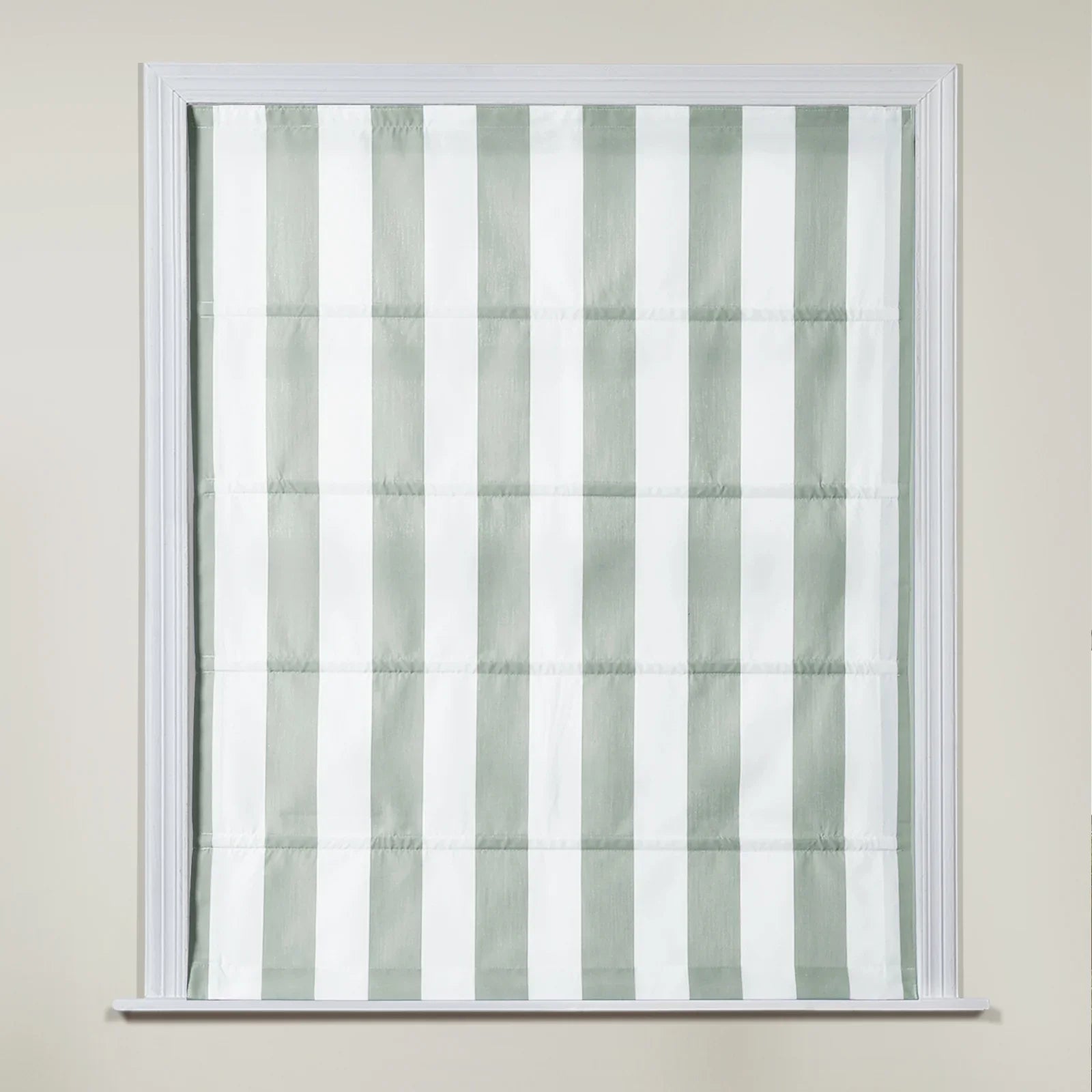 Stylish Celia Polyester Roman Shade with Cord Lift - Perfect for Living Room, Bedroom & Office Window Treatments
