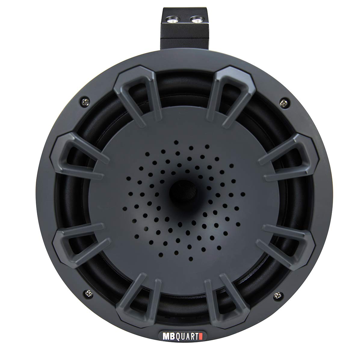 MB Quart NHT1-120BPR 8-Inch 2-Way Wake Tower Speakers (Pair, Black) - 180W Waterproof Marine Audio System with Mounting Hardware for Boats, Jet Skis & Outdoor Water Sports