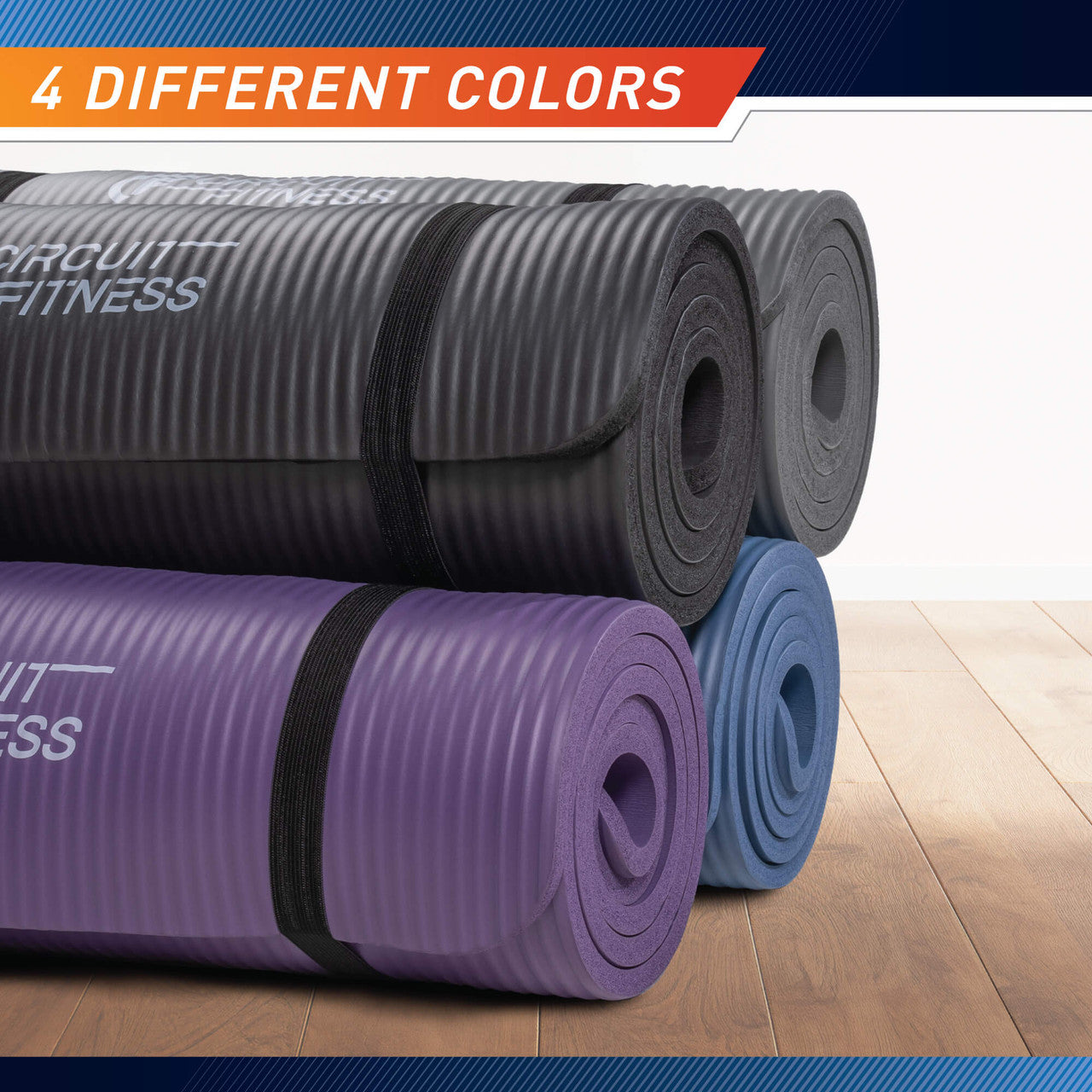 Premium 12mm Thick Exercise Mat for Yoga, Pilates & Home Workouts - Non-Slip Fitness Mat in Multiple Colors | Ideal for Gym, Studio & Home Use