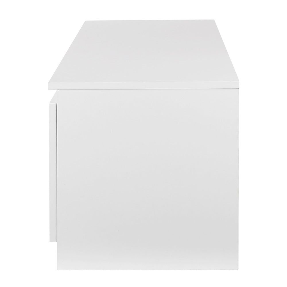 Artiss 120cm White Anita TV Stand with Storage - Modern Entertainment Center for Living Room, Bedroom & Home Theater