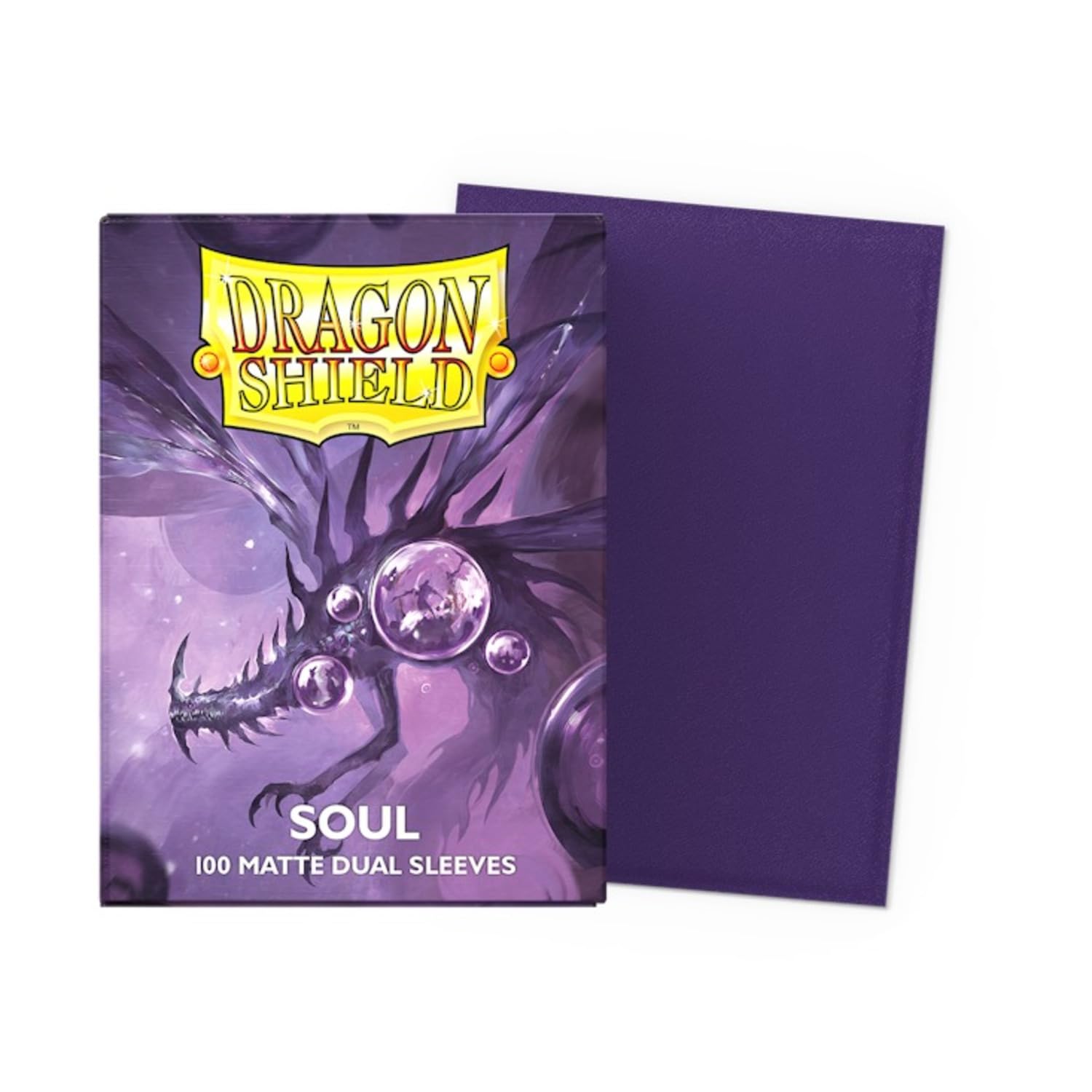 Arcane Tinmen Dragon Shield Matte Soul Purple 100 Card Sleeves - Premium Protection for MTG, Pokémon & TCG Cards - Perfect for Gaming, Collecting & Tournaments