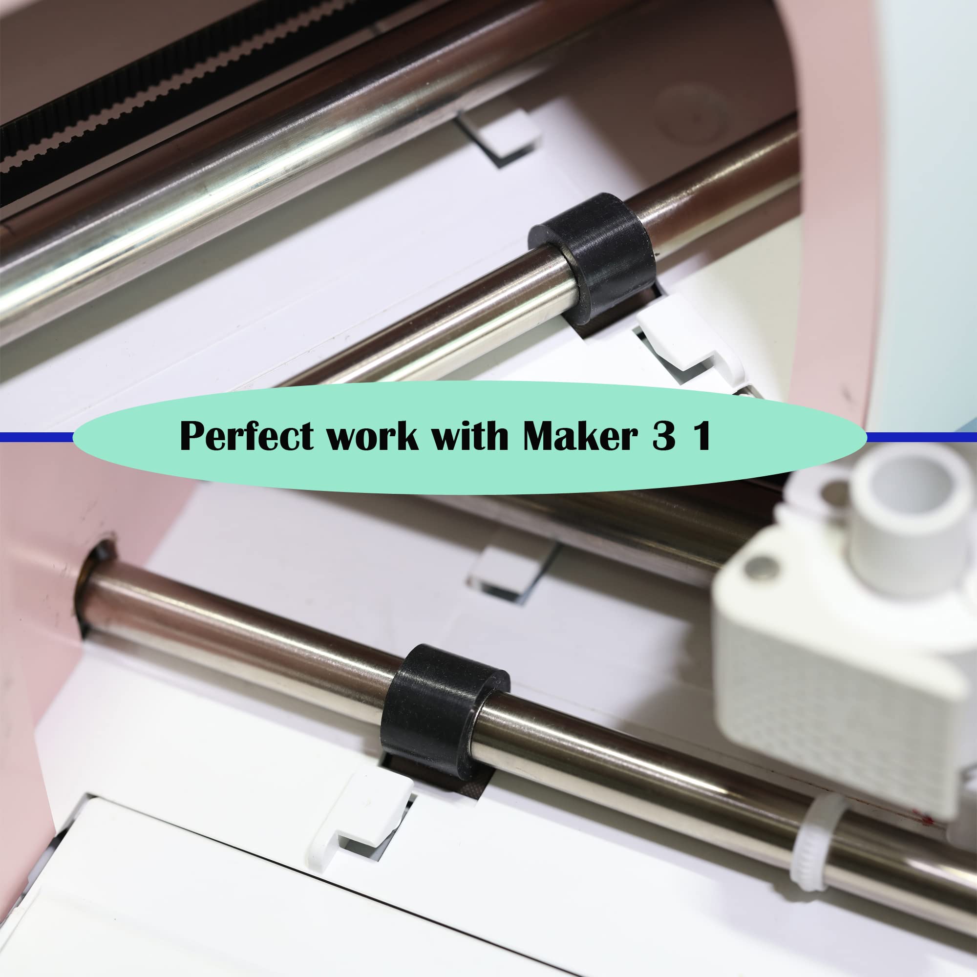 Durable 8-Pack Rubber Roller Replacement for Cricut Maker, Maker 3 & Explore Air 2/1 Series - Perfect for DIY Crafts, Vinyl Cutting, and Scrapbooking Projects