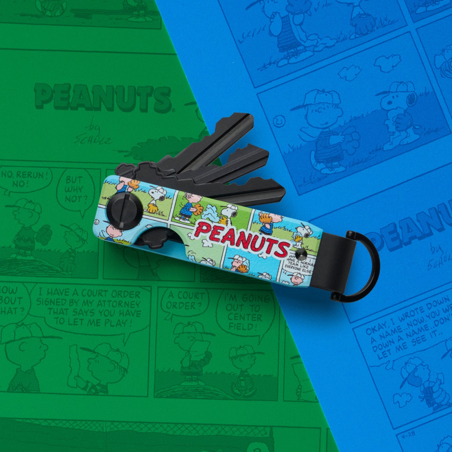 The Ridge KeyCase - Premium Peanuts The Sunday Strip Key Holder - Perfect for Home, Office, and Travel Organization