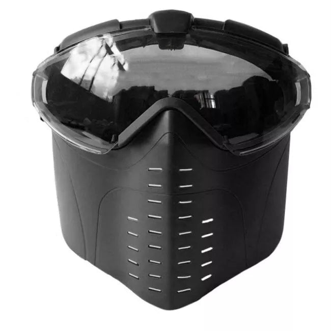 Tactical Full Face Goggle Mask - Dustproof & Anti-Fog Safety Glasses for Shooting, Cycling & Outdoor Sports - Clear Vision Protection for Paintball, Airsoft & Motorcycle Riding
