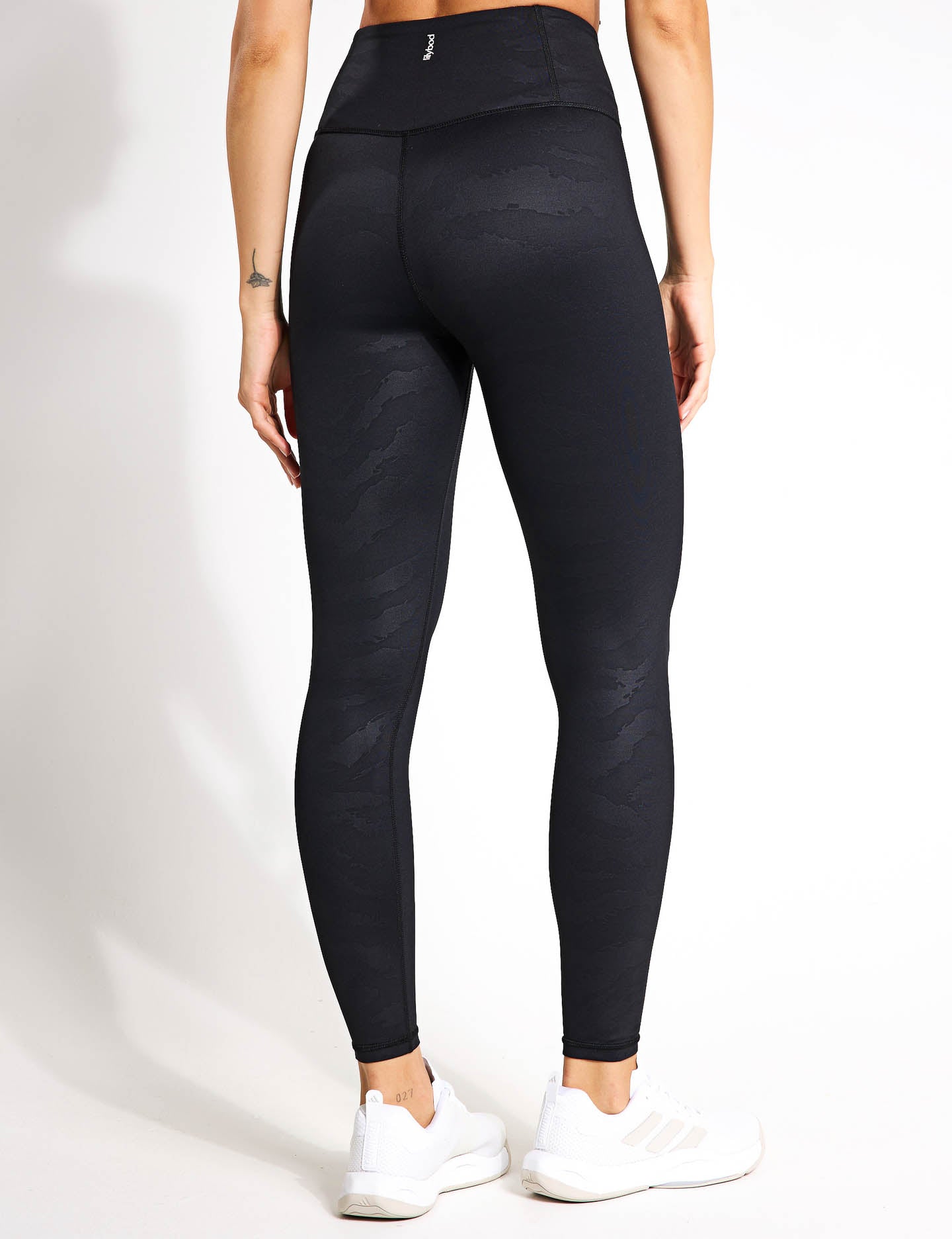 Ariana High Waist Leggings - Black Tiger Print Yoga Pants for Women, Gym Workout & Running