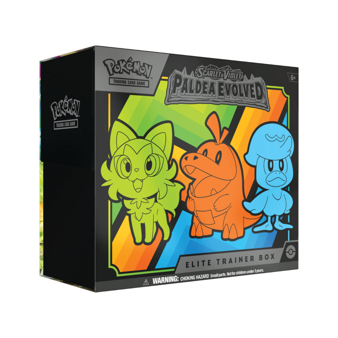 Pokemon Scarlet & Violet Paldea Evolved Elite Trainer Box ETB - Collectible Trading Card Game Set for Battles & Deck Building - Perfect for Pokemon TCG Players & Collectors