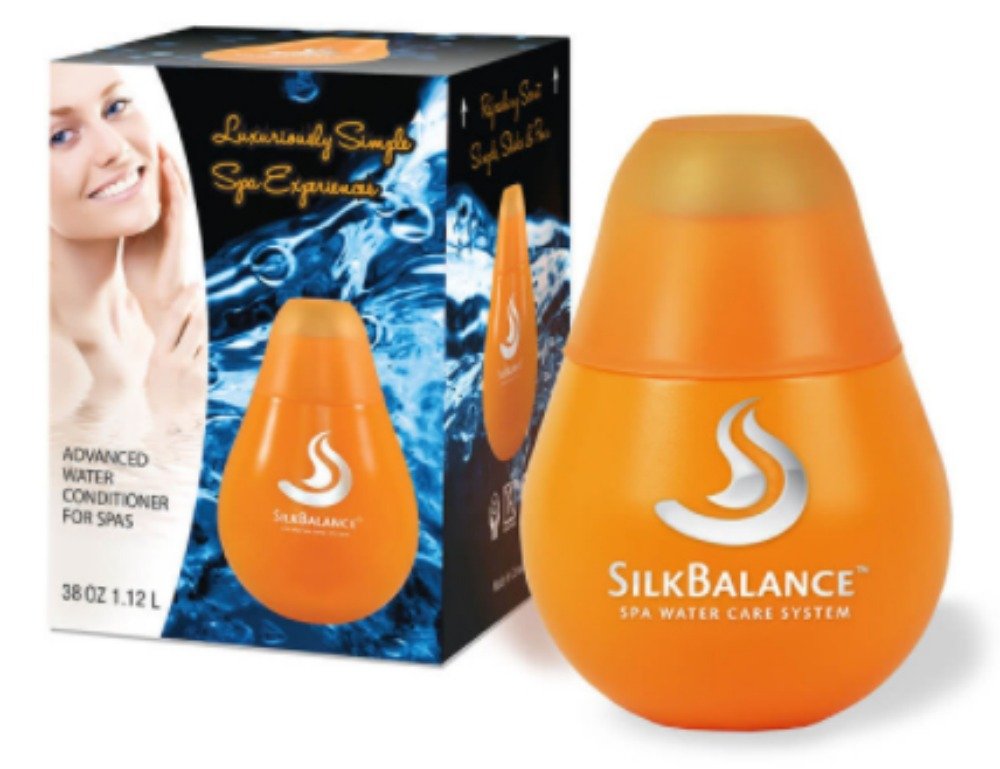 Silk Balance Natural Hot Tub Water Care - Premium Spa & Hot Tub Water Treatment Solution (2 Month Supply) for Crystal Clear Water & Relaxing Soaks