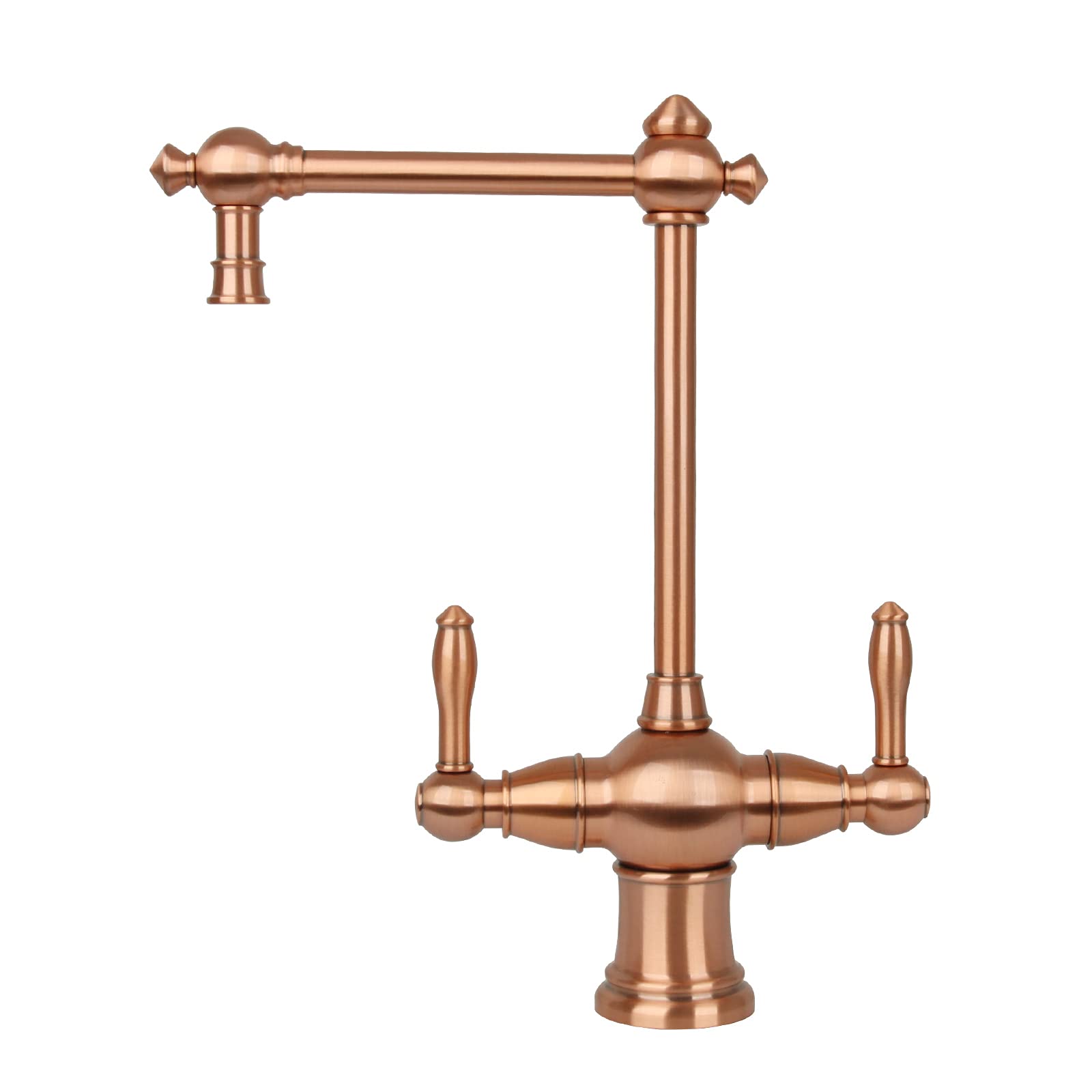 Akicon Dual Lever Hot and Cold Water Faucet - Modern Copper Drinking Water Filter Faucet for Instant Hot Water Tank Dispenser & Filtration System - Perfect for Kitchen Sink, Bar, or Office Water Station