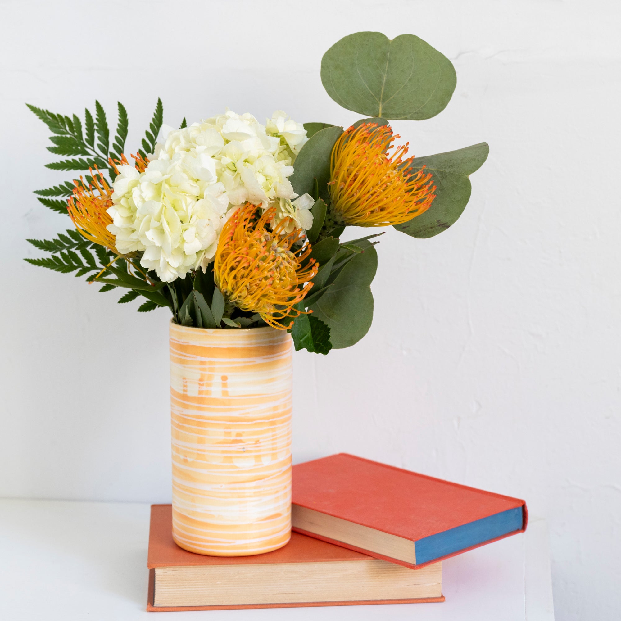 Whippet #6 Glass Cylinder Vase - Clear Tall Flower Vase for Home Decor, Wedding Centerpieces & Office Arrangements
