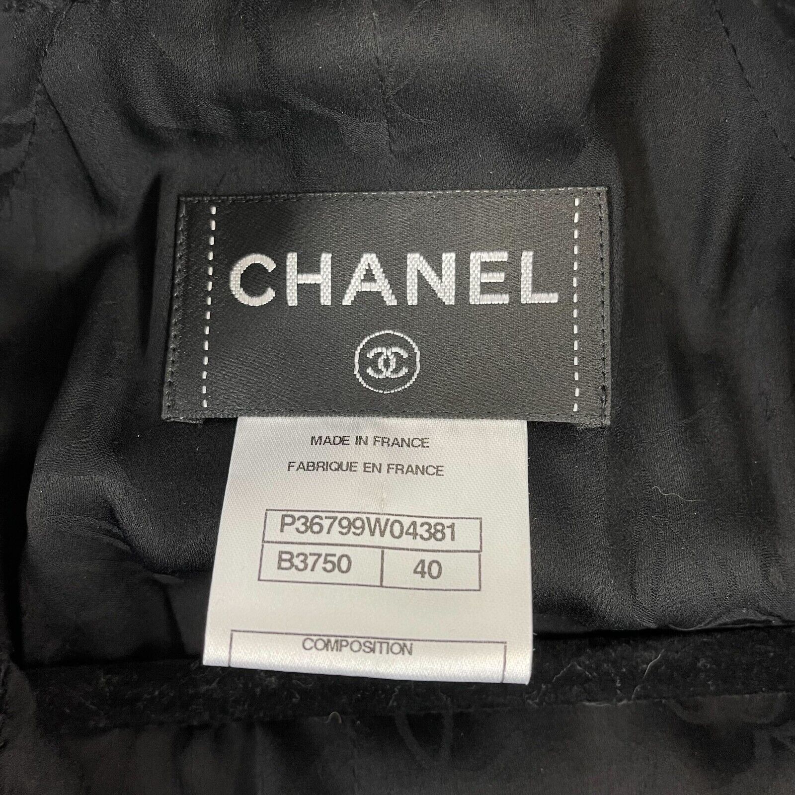 CHANEL 09A Runway Black Tweed Boucle Coat Dress - Size US 8 (40) in Black/Green | Luxury Women's Fashion for Evening Events & Special Occasions