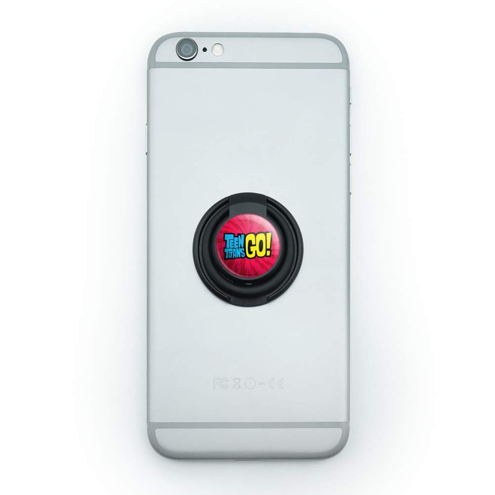 Teen Titans Go! Logo Mobile Phone Ring Holder Stand - Durable Grip & Adjustable Stand for Watching Videos, Gaming, and Selfies