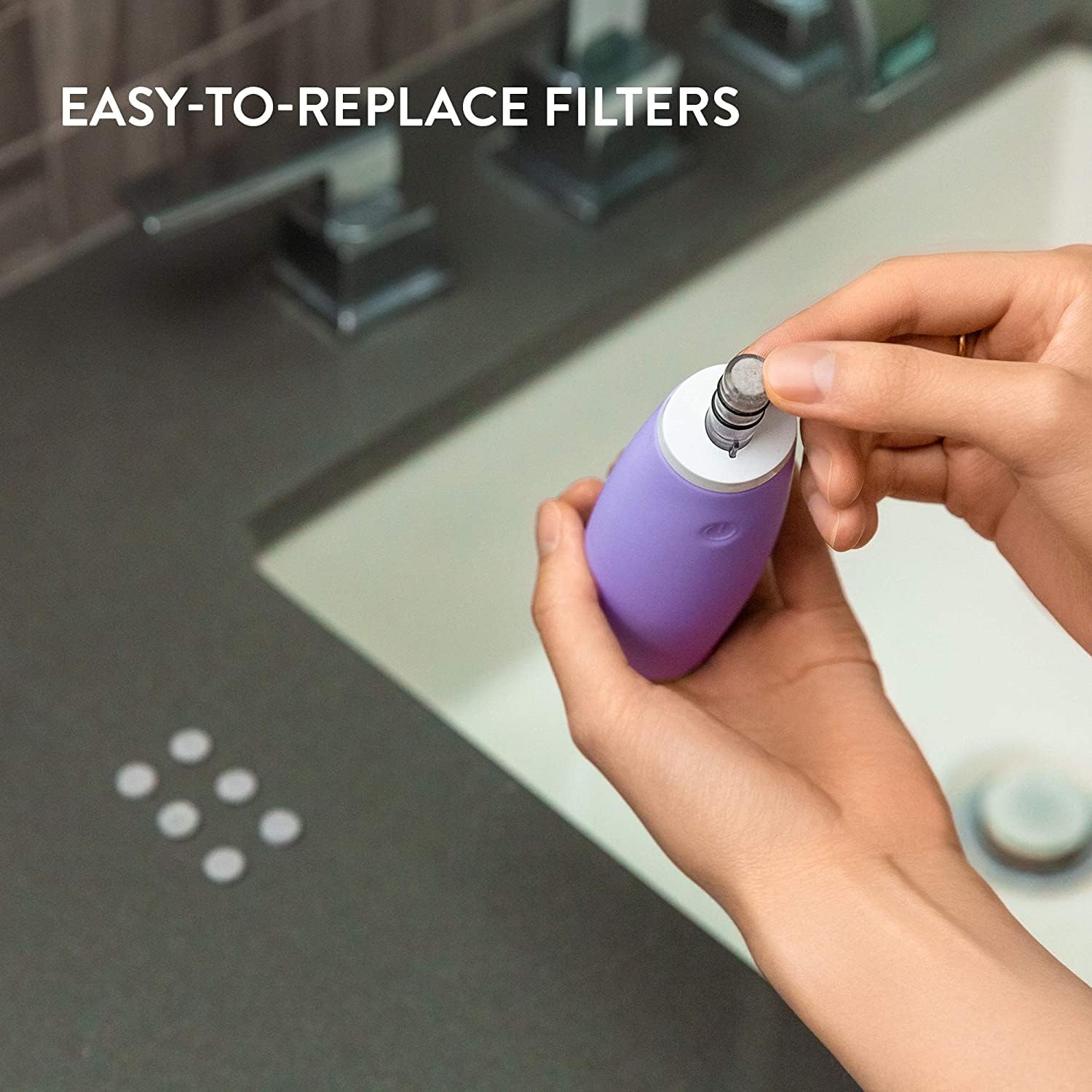 Microderm GLO GEM Diamond Microdermabrasion & Suction Tool - Professional Blackhead Remover Pore Vacuum for Deep Cleansing - Anti-Aging Facial Treatment Machine Boosts Collagen & Reduces Acne Scars (Purple) - Perfect for At-Home Spa & Skincare Routine