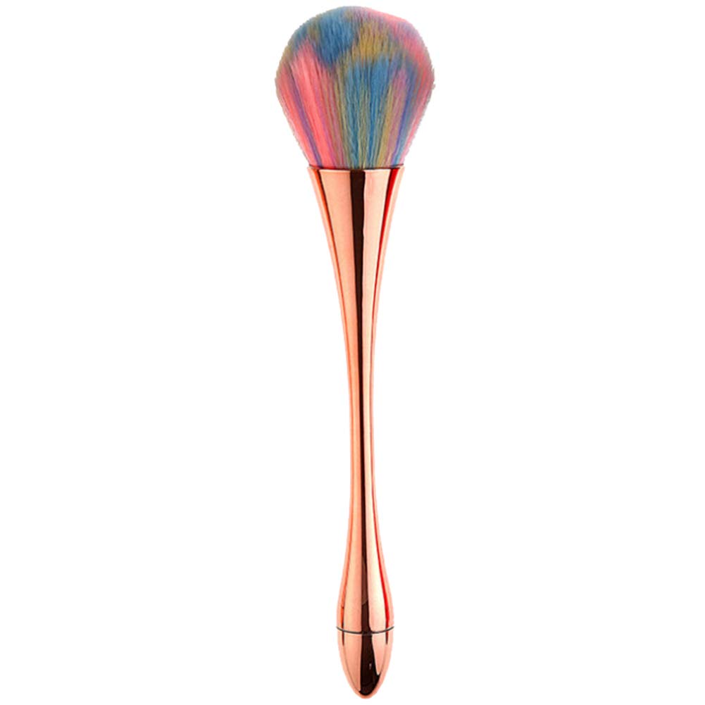 Pro Makeup Brush Set - Rose Gold Blush & Powder Brush for Beauty & Cleaning