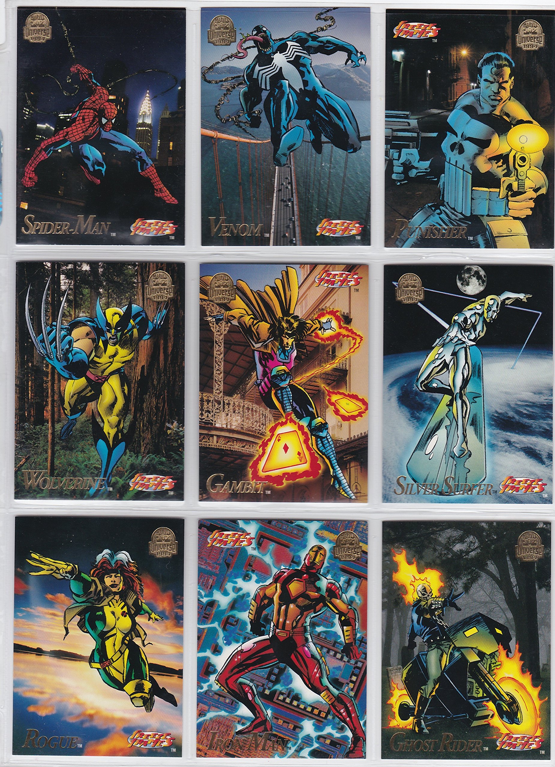1994 Marvel Universe Series V Complete Base Set of 200 NM/M Trading Cards - Spider-Man, X-Men, Avengers | Collectible Cards for Display, Trading & Investment