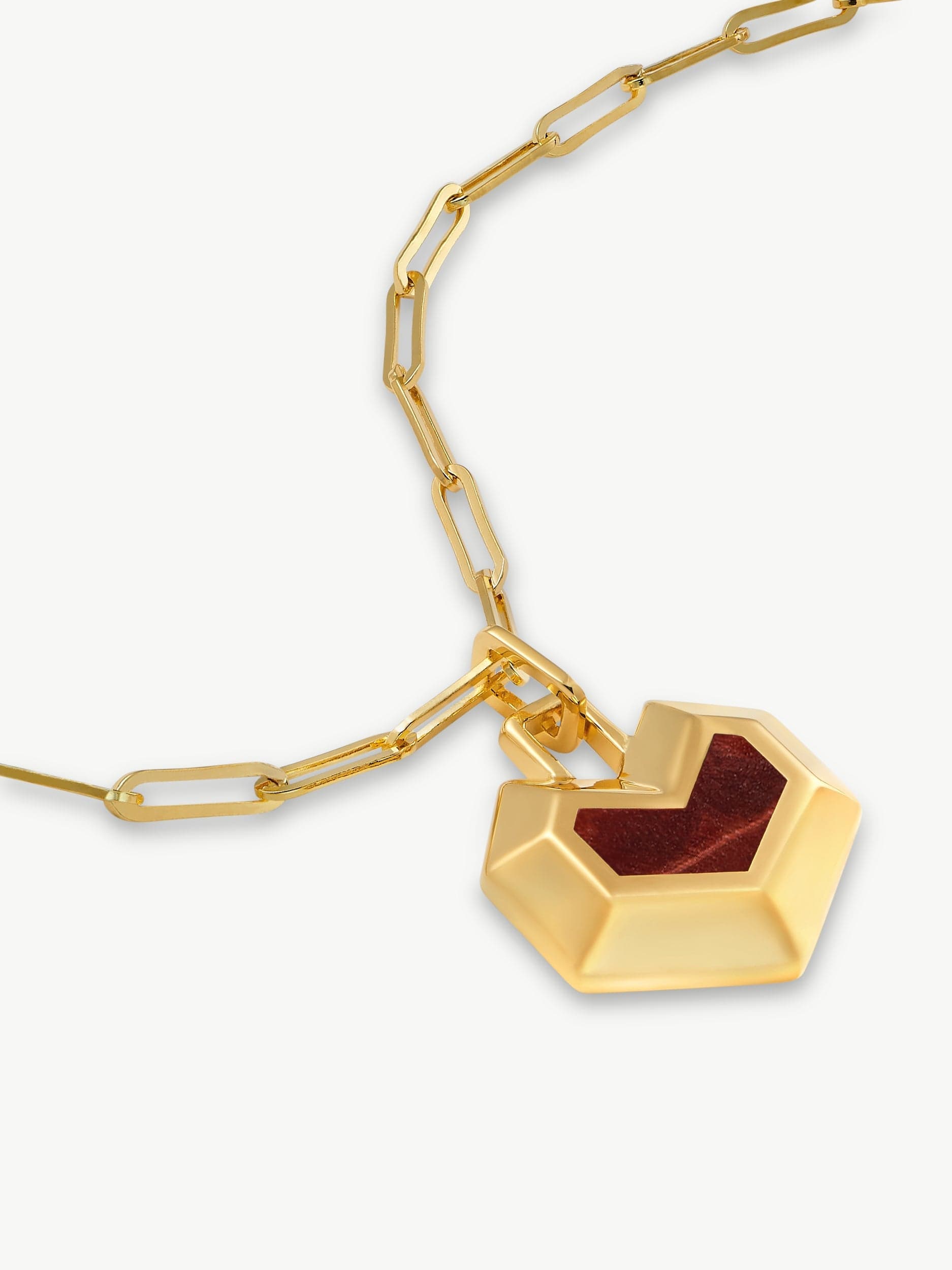 18K Gold Plated Red Tiger Eye Necklace for Women - Elegant Daryl Pendant Jewelry Gift for Birthday, Anniversary & Special Occasions