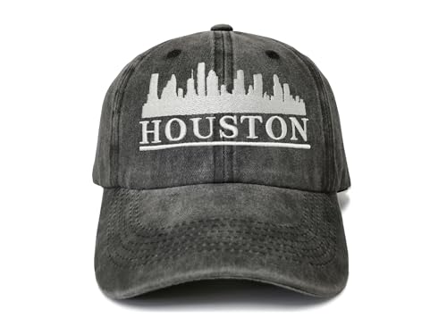Houston Skyline (Washed Black)