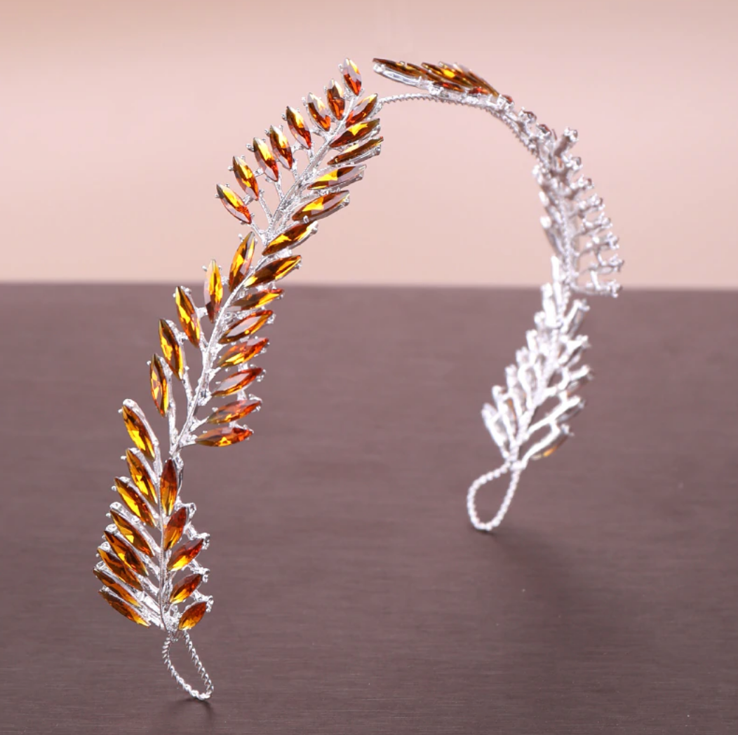 Elven Goddess Headpiece - Fantasy Cosplay Crown for Women - Perfect for Renaissance Fairs, LARP Events & Costume Parties