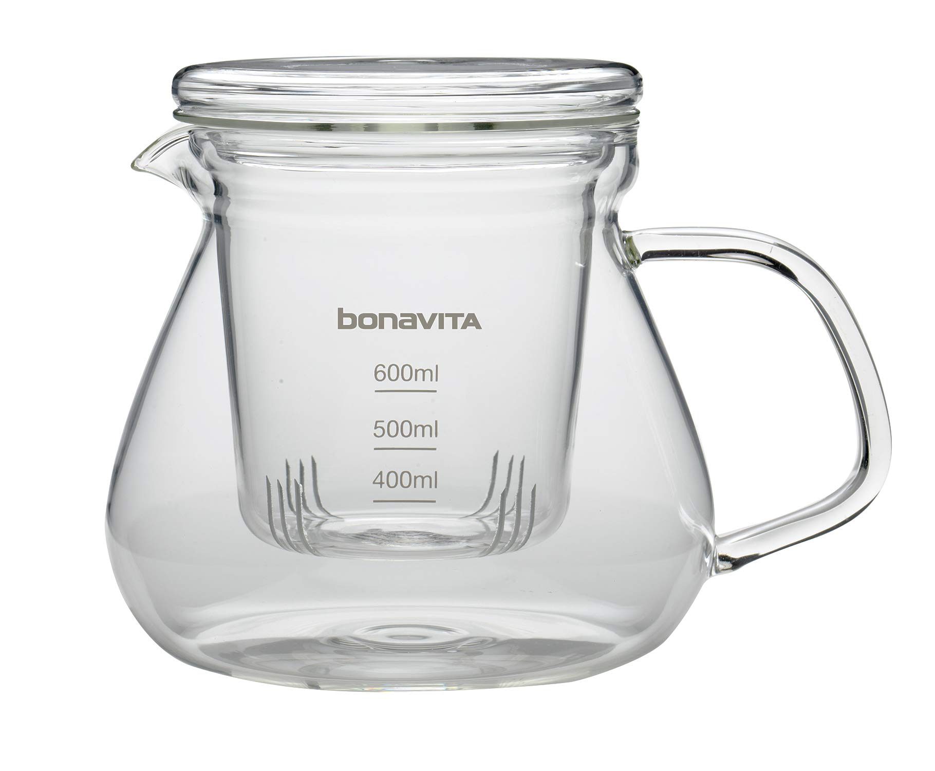 Bonavita 600ml Glass Slow Drip Pour Over Coffee Maker & Tea Brewer - Perfect for Single Cup Brewing at Home or Office