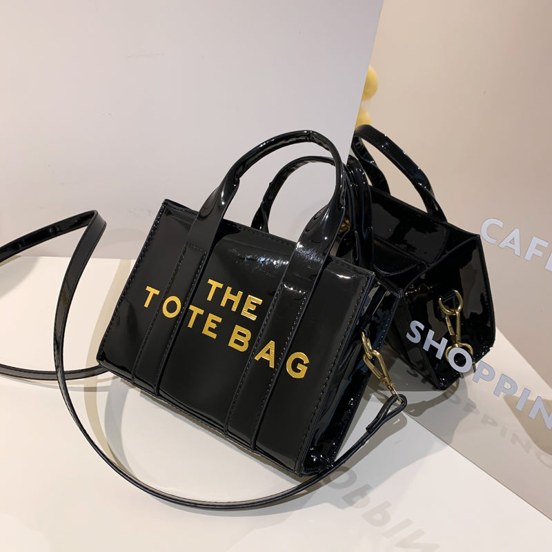 Premium Shiny Leather Tote Bag for Women - Stylish & Durable Handbag for Work, Travel & Everyday Use