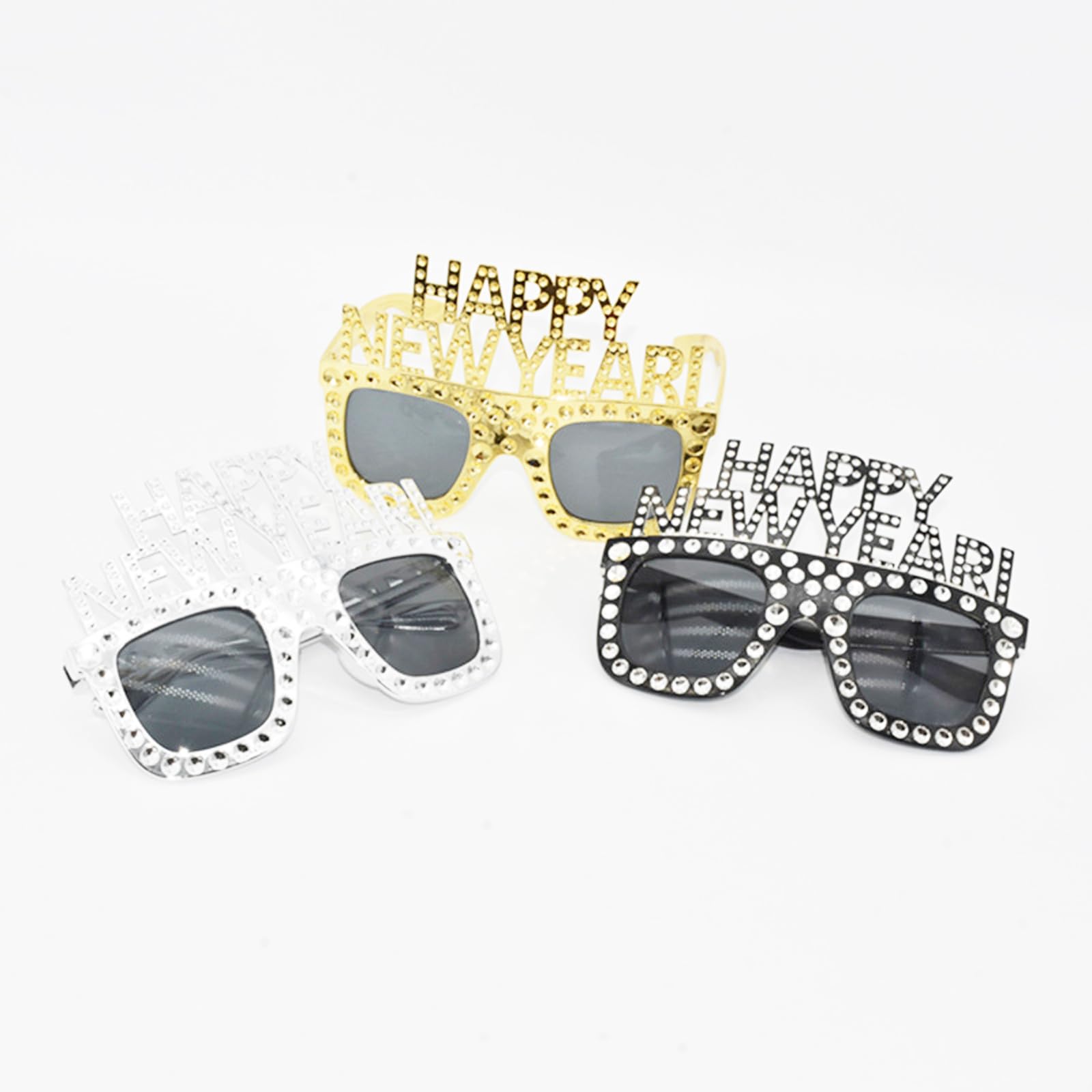 BinaryABC 2025 New Year's Eve Party Glasses - Fun Celebration Eyewear for NYE Countdown & Festive Gatherings