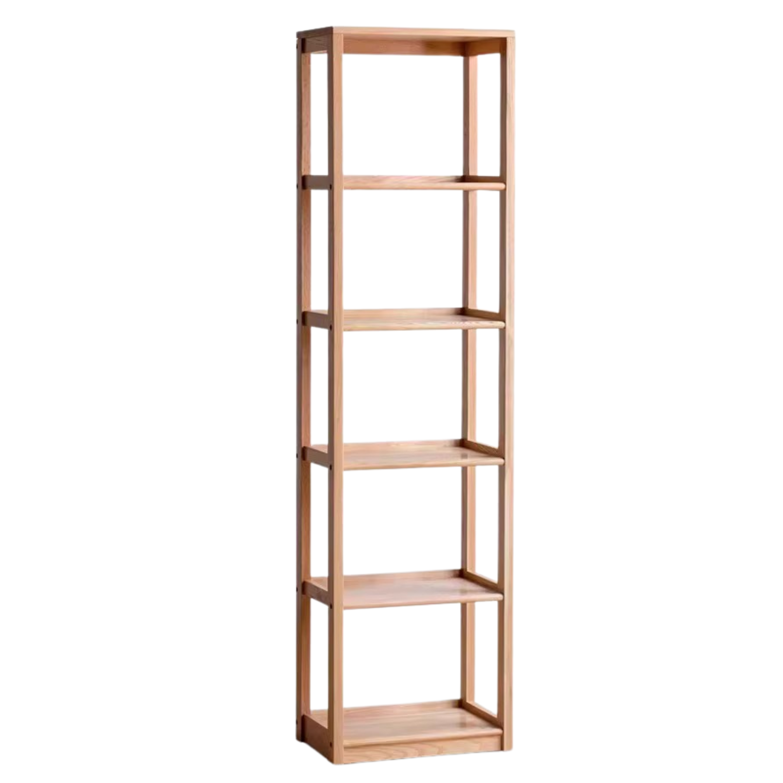 17.3x13.8x74.8 inch / 44x35x190 сm / Natural Wood Color / Six shelf partitions