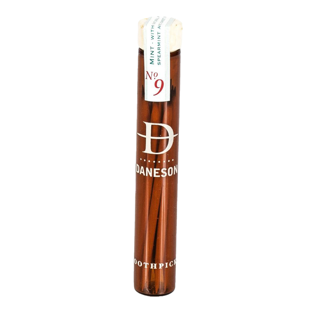 Daneson Natural Mint Flavored Toothpicks - Nº 9 Gourmet Dental Care for Fresh Breath | Perfect for After Meals, Travel & Oral Hygiene